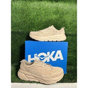 NEW women’s Size 8 - Hoka One One Clifton L Suede Shifting Sand Dune Mens Size 7